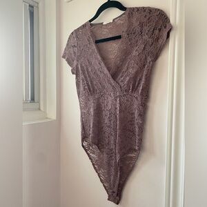 Lavender Lace Bodysuit